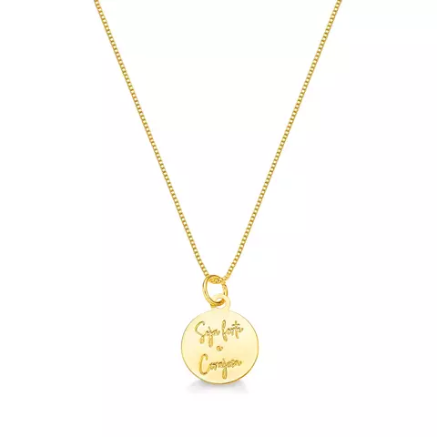 Colar Seja Forte Banhado a Ouro 18k - comprar online