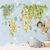 Papel de Parede Infantil Mapa Mundi Pn093