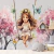 Papel de Parede Infantil Delicado Menina no Balanço Pn264 - comprar online