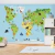 Imagem do Papel de Parede Infantil Mapa Mundi Pn379