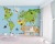 Papel de Parede Infantil Mapa Mundi Pn379 na internet
