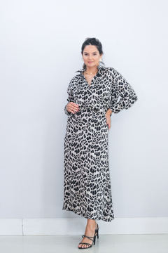 Camisa Botões Animal Print - Wonderful Store