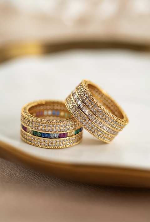 Anel Cristal Cravejado