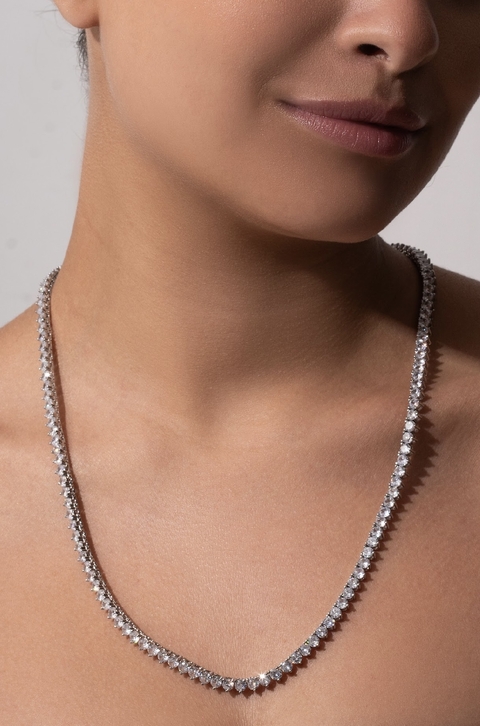 Colar Riviera Base Prata