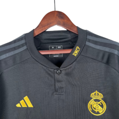 Camisa Real Madrid Third 23/24 Torcedor Adidas Masculina - Preta - Lux Imprts | CAMISAS DE FUTEBOL E BASQUETE