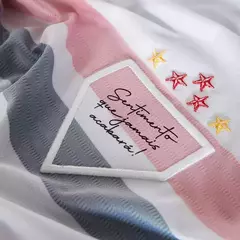 Camisa São Paulo I 24/25 - Torcedor New Balance Feminina - Branca - Lux Imprts | CAMISAS DE FUTEBOL E BASQUETE