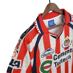 Camisa Chivas Retrô 1999/2000 Vermelha e Branca - Atletica - Lux Imprts | CAMISAS DE FUTEBOL E BASQUETE