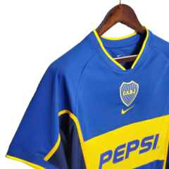 Camisa Boca Juniors Retrô 2002 Azul e Amarela - Nike - Lux Imprts | CAMISAS DE FUTEBOL E BASQUETE