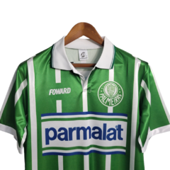 Camisa Retrô Palmeiras I 1993 - Masculina Foward - Verde com listras em branco - Lux Imprts | CAMISAS DE FUTEBOL E BASQUETE