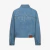 Jaqueta Jeans EVISU Oversized com Cristais Embellished Feminina