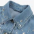 Jaqueta Jeans EVISU Oversized com Cristais Embellished Feminina en internet