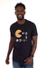 Camiseta preta masculina cervejeiro pacman - Wood Smoked