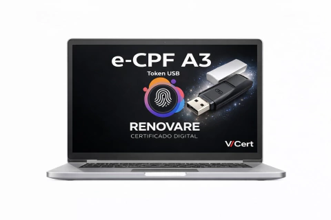 e-CPF A3 - 1 Ano em Token