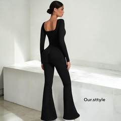 Catsuit Oxford manga larga - comprar online
