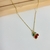 Collar cereza gold