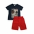 Conjunto Infantil Menino Verão Calor Camiseta Bermuda Moletinho Tam 4,6,8 Malwee - MARCIA AK MODAS