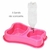 COMED E BEBEDOURO DUPLO PLAST ANTIFORMIGA ROSA - comprar online
