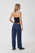 Wide Leg Raven Low Waist Deep Blue - Osaina