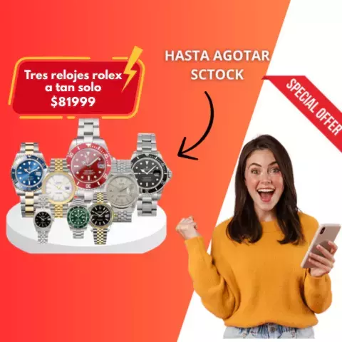 Super promocion llevate 3 rolex datejust a un precio unico!! (replicas calidad aa)