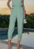 Calça alfaiataria slouchy verde menta