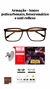 Imagem do Armação Masculina Óculos Acetato Quadrado Marrom