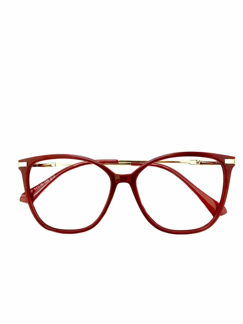 Armação Feminina Óculos Acetato Vermelho