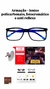 Imagem do Armação Masculina Óculos Acetato Quadrado Azul