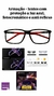 Armação Masculina Óculos Acetato Quadrado - comprar online