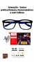 Imagem do Armação Masculina Óculos Acetato Quadrado Azul
