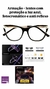 Armação Feminina Óculos Acetato Preto - comprar online