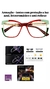 Armação Feminina Óculos Quadrado Acetato Vermelho - comprar online