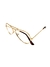 Armação Óculos Metal Aviador Dourado - comprar online