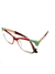 Armação Feminina Óculos Quadrado Acetato Vermelho - comprar online
