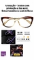 Armação Feminina Óculos Acetato Marrom - comprar online