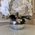 Arranjo de Orquídea Branco Puro Com Vaso de Vidro Prata Equibana na internet