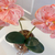 Arranjo de Orquídea Pêssego Com Vaso de Vidro Transparente Aquário - comprar online