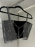 Top Versace Plateado y negro en internet