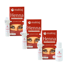 Henna para Sobrancelhas Kit C/3 Makiaj - loja online