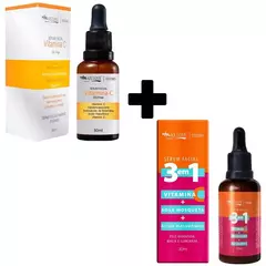 Kit c/ Sérum Facial Vitamina C e Sérum Facial 3 em 1 Max Love na internet