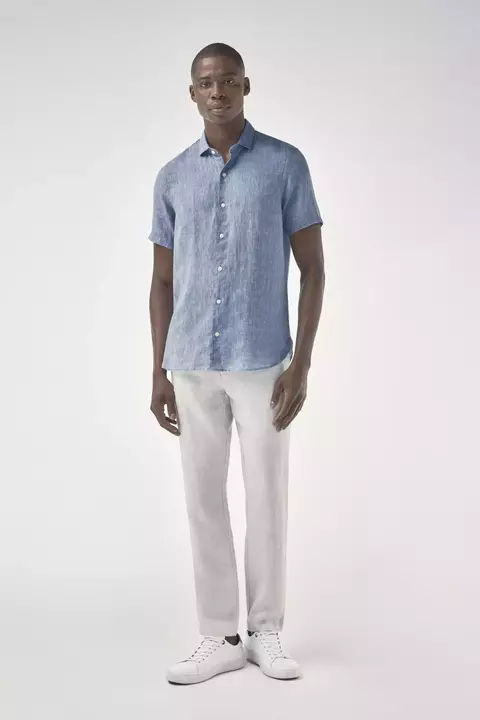 CAMISA LINHO ROMA LISA MC 0052590 - comprar online