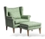 Poltrona Brigitte xadrez verde