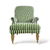 Poltrona Celine listra verde - comprar online