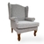 Poltrona Petit linho cinza - comprar online