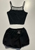 Falda Mini baloon glitter black - comprar online