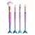 Kit com 4 Pinceis Maquiagem - Calda de Sereia