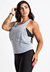 Regata Nadadora Cinza + Top Faixa Fitness - Victoria Moda Fitness