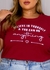 TSHIRT MANGA CURTA BORDADA VISCOLYCRA MARSALA