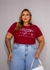 Imagem do TSHIRT MANGA CURTA BORDADA VISCOLYCRA MARSALA