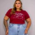 Imagem do TSHIRT MANGA CURTA BORDADA VISCOLYCRA MARSALA