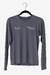 Camiseta Manga Longa Cinza Lofy - comprar online